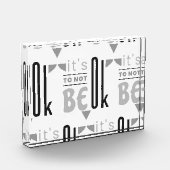 Het is oké om niet in orde te zijn. fotoblokken (Links)