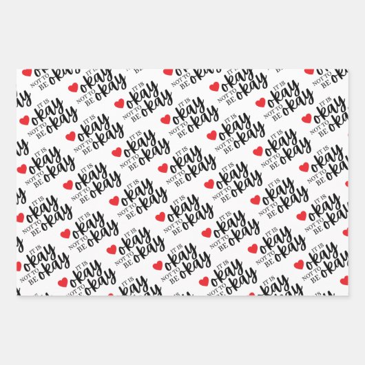 Het is oké om niet in orde te zijn... inpakpapier vel (Voorkant 3)