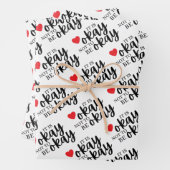 Het is oké om niet in orde te zijn... inpakpapier vel (In situ)