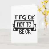 Het is oké om niet in orde te zijn kaart (Gele Bloem)