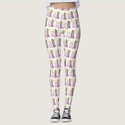 Het is oké om niet in orde te zijn. leggings (Voorkant)