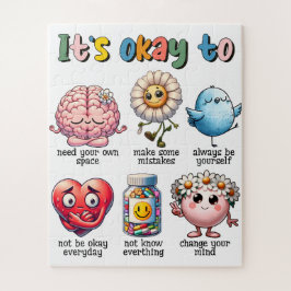 Het is oké om niet in orde te zijn legpuzzel