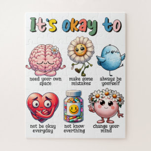 Het is oké om niet in orde te zijn legpuzzel