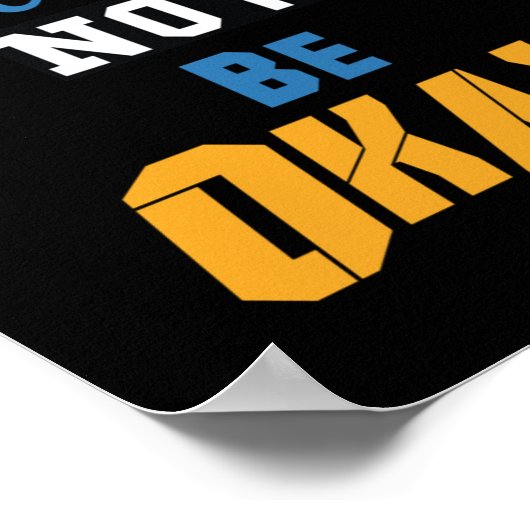 Het is oké om niet in orde te zijn poster (Hoek)