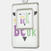 Het is oké om niet in orde te zijn. verzilverd omlijst ornament (Links)