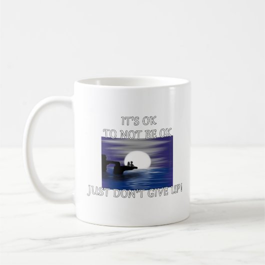 "Het is oké om niet oké te zijn" Koffiemok (Links)