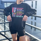 Het is oké om niet oké te zijn, motiverende herinn trui