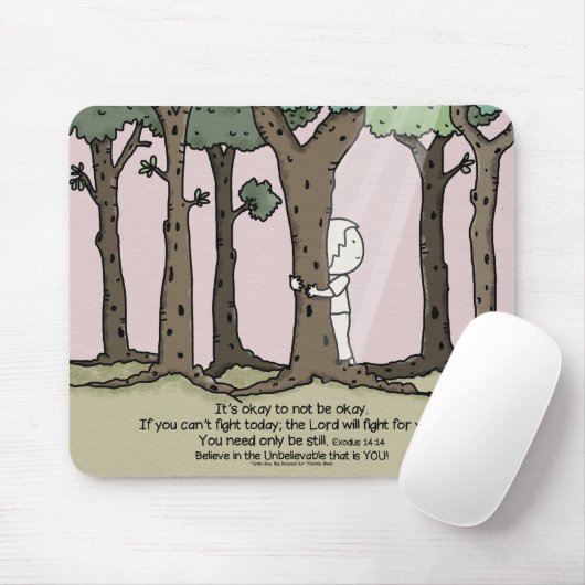 Het is oké om niet oké te zijn muismat (Met muis)