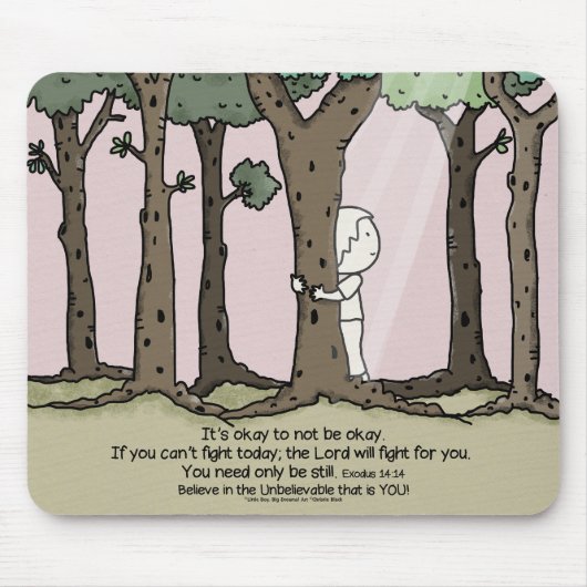 Het is oké om niet oké te zijn muismat (Voorkant)