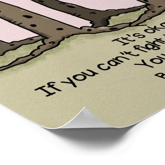 Het is oké om niet oké te zijn poster (Hoek)