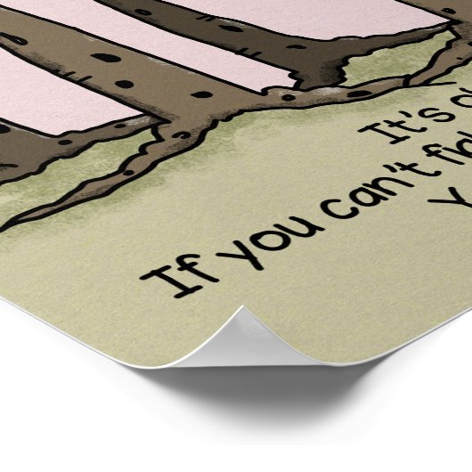 Het is oké om niet oké te zijn poster (Hoek)