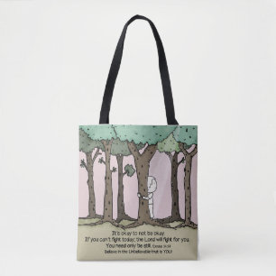 Het is oké om niet oké te zijn tote bag