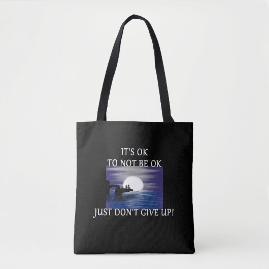 "Het is oké om niet oké te zijn" Tote Bag (Voorkant)
