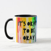 Het is oké om oké te zijn of niet oké mok (Links)