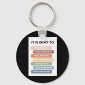 Het is oké om PNG digitaal te ontwerpen Sleutelhanger (Voorkant)