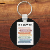 Het is oké om PNG digitaal te ontwerpen Sleutelhanger (Voorkant)