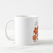 het is OKÉ om – Retro Positiviteit Bloemendesign Koffiemok (Links)