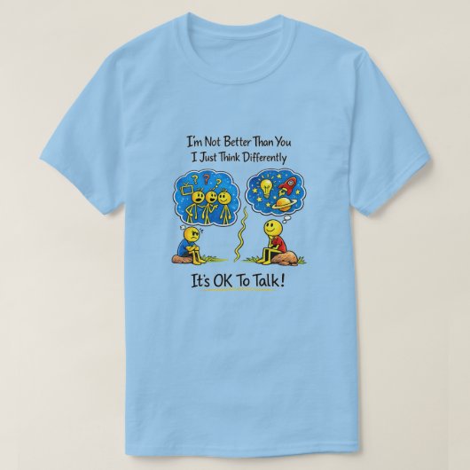 Het Is Oké Om Te Praten (12) T-shirt (Design voorkant)