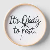Het is oké om te rusten - minimalistisch (Voorkant)