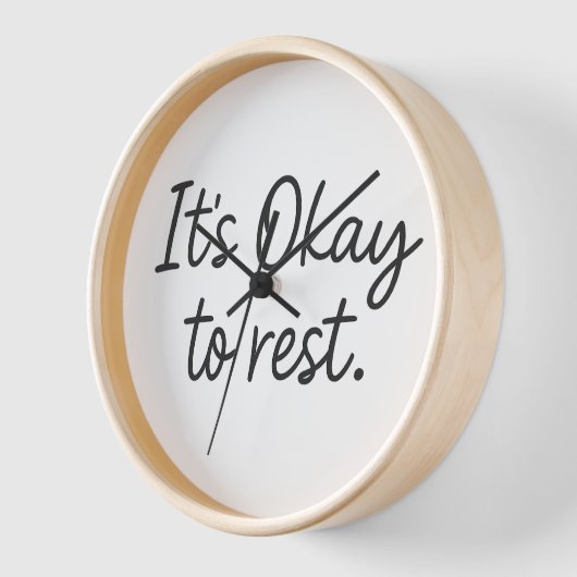 Het is oké om te rusten - minimalistisch (Hoek)