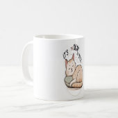 Het is oké om te rusten - minimalistische kleine s koffiemok (Voorkant links)