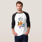 Het is oké om van jazz te houden t-shirt (Voorkant volledig)