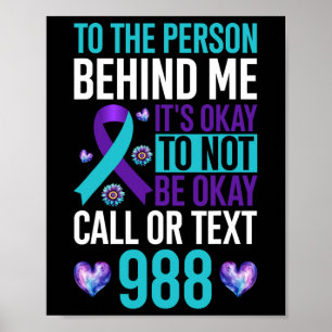 Het is oké om zelfmoordpreventie niet te onderscha poster