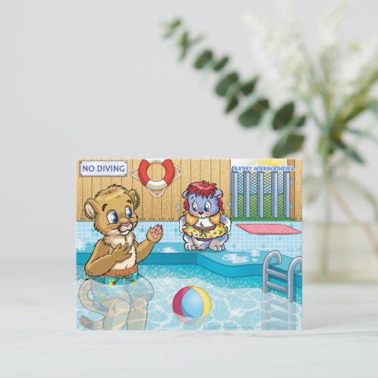 Het is oké, Papa heeft je. Briefkaart (Staand voorkant)