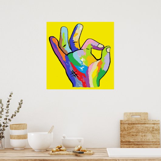 Het is oké poster (Keuken)