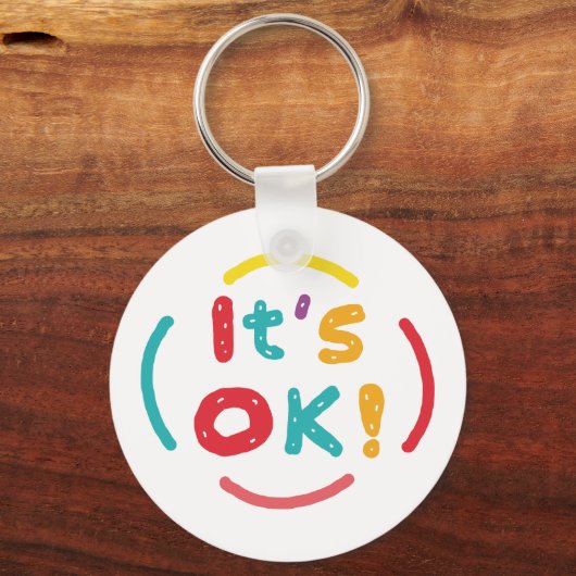 Het is oké! sleutelhanger (Achterkant)