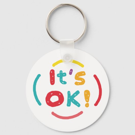 Het is oké! sleutelhanger (Achterkant)