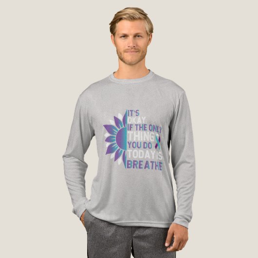 'Het is oké' Zelfmoordpreventie Bewustzijn Tri-Blend Shirt (Voorkant)