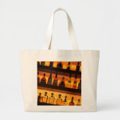 Het is om vijf uur ergens. grote tote bag (Voorkant)