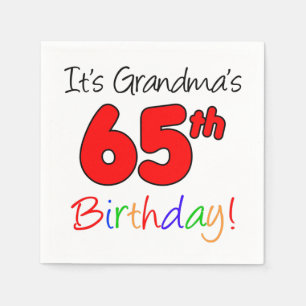 Het is oma's 65e verjaardag Napkins Servet