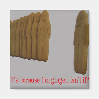 Het is omdat ik gember ben, is het niet? -Magneet Magneet