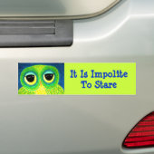 Het is onbeleefd om de Bumpersticker van de hol te (Op auto)