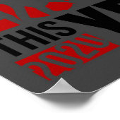 Het is ons 10 jaar - grappige chocolade-leover-cad poster (Hoek)