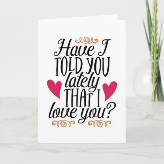 HET IS "ONS JUBILEUM" EN "IK HOU VAN JE" KAART (Voorkant)