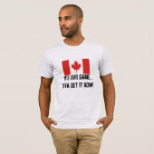 Het is ONS spel-Canadese Hockey/Maple Leaf Vlag T-shirt (Voorkant volledig)
