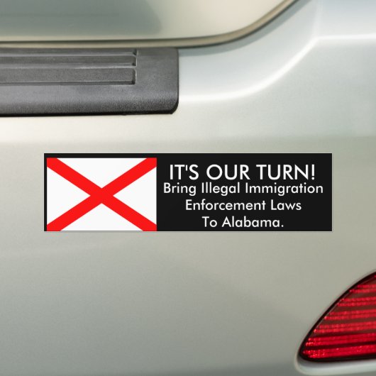 Het is onze beurt, Alabama Bumpersticker (Op auto)