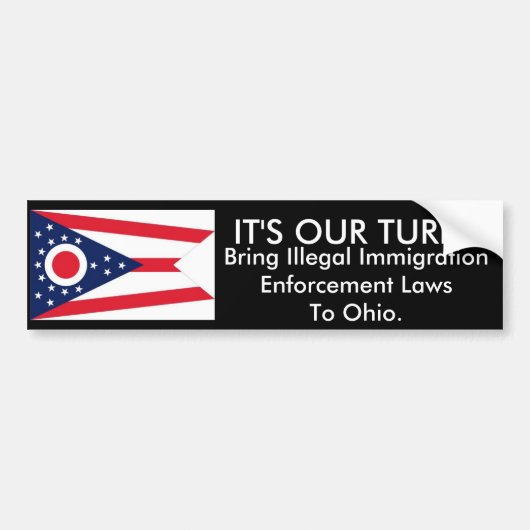 Het is onze beurt, Ohio Bumpersticker (Voorkant)