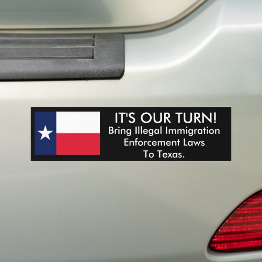 Het is Onze Draai, Texas Bumpersticker (Op auto)