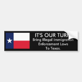 Het is Onze Draai, Texas Bumpersticker (Voorkant)
