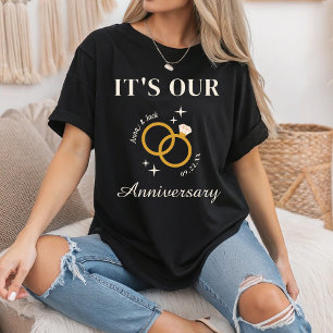Het is onze jubileumstemming Koppel Trouwcadeau T-shirt