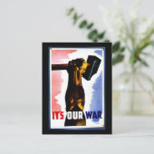 Het is onze oorlog briefkaart (Staand voorkant)