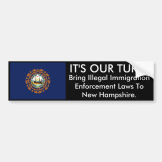 HET IS ONZE TURN, New Hampshire Bumpersticker