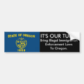 HET IS ONZE TURN, Oregon Bumpersticker (Voorkant)