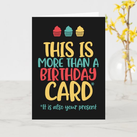 Het is ook jouw Cadeau grappige dag Kaart (Gele Bloem)