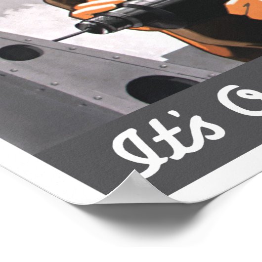 Het is ook onze strijd — Rosie de Riveter Poster (Hoek)