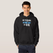 Het is ook stil hier, persoonlijkheid stil hoodie (Voorkant volledig)